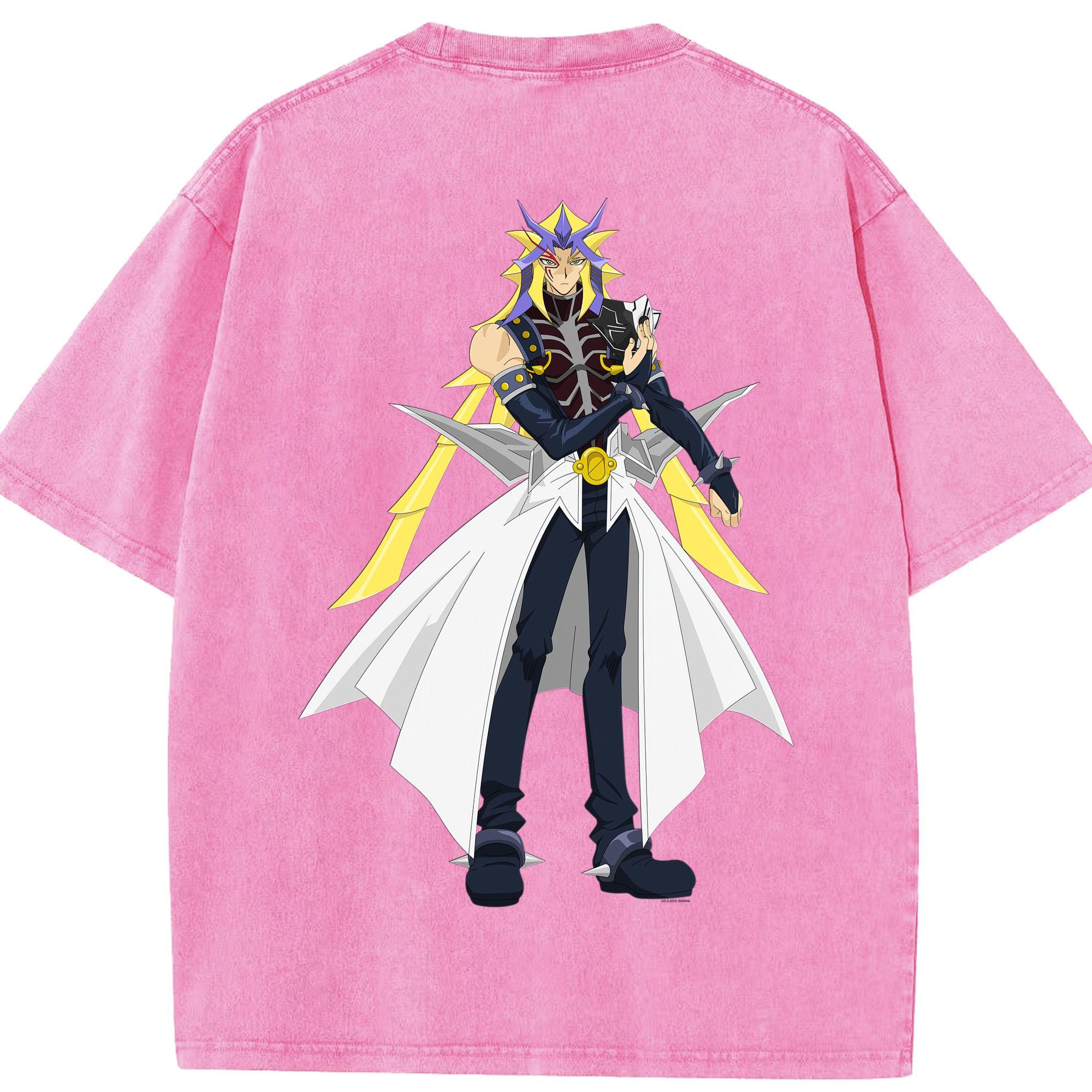 （画像用） 遊☆戯☆王 Yu-Gi-Oh! 綿100% ヴィンテージ風 半袖Tシャツ（背面プリント）